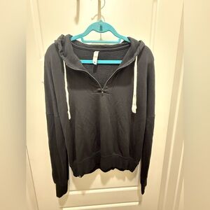 Glyder. Quarter Zip Black Hoodie. Size Small.